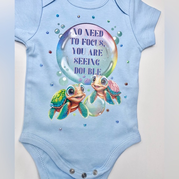 Set of 2 TurtleBop Onesies for TWIN girls - Picture 3 of 4